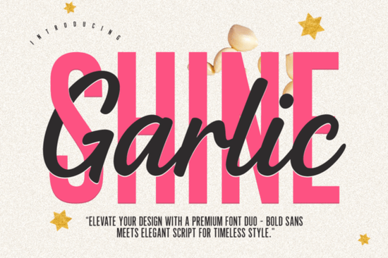 Garlic Shine Font